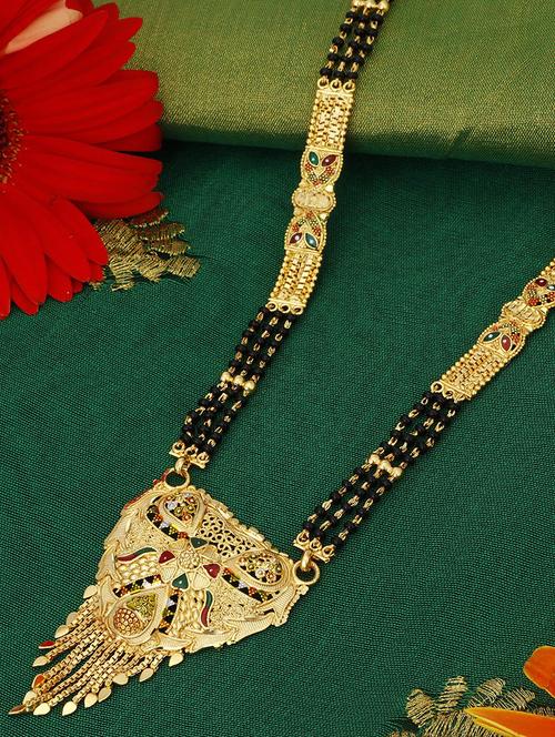 gold brass mangalsutra - 16966247 - Standard Image - 1