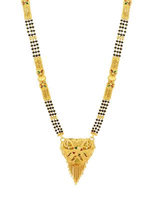 gold brass mangalsutra - 16966247 - Standard Image - 3