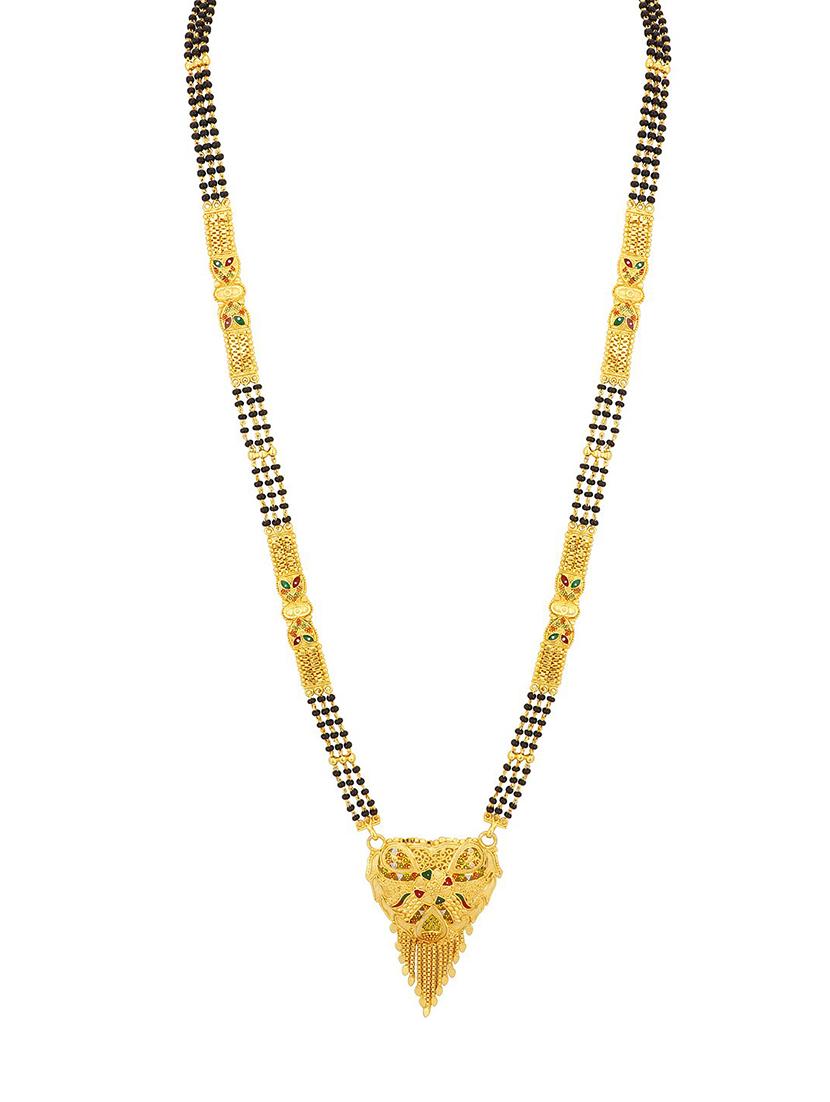 gold brass mangalsutra - 16966247 - Zoom Image - 2