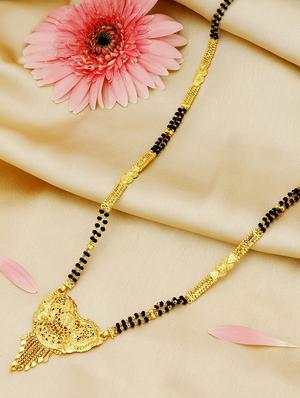 gold brass mangalsutra - 16966249 - Standard Image - 4