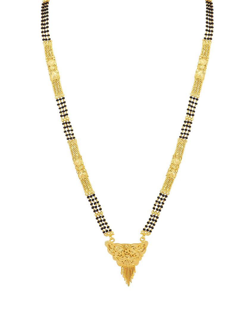 gold brass mangalsutra - 16966250 - Zoom Image - 2