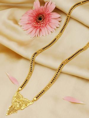 gold brass mangalsutra - 16966251 - Standard Image - 4