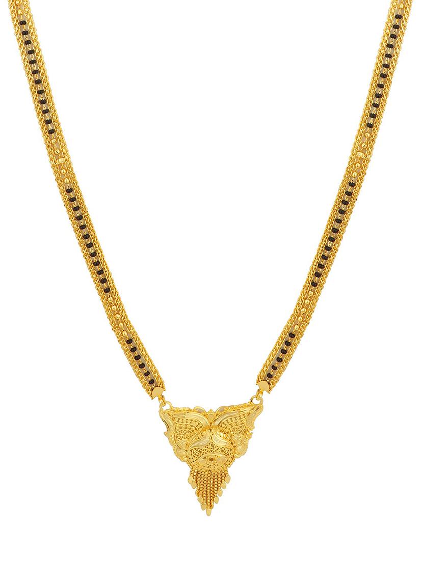 gold brass mangalsutra - 16966251 - Zoom Image - 3