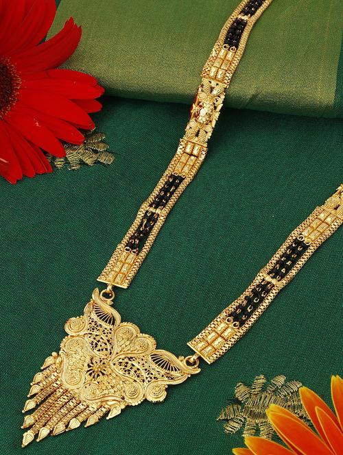 gold brass mangalsutra - 16966253 - Standard Image - 1