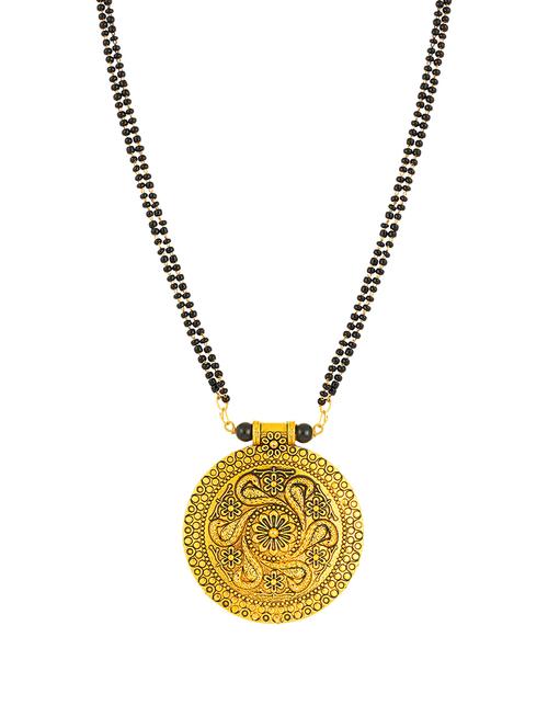 gold brass mangalsutra - 16966281 - Standard Image - 1