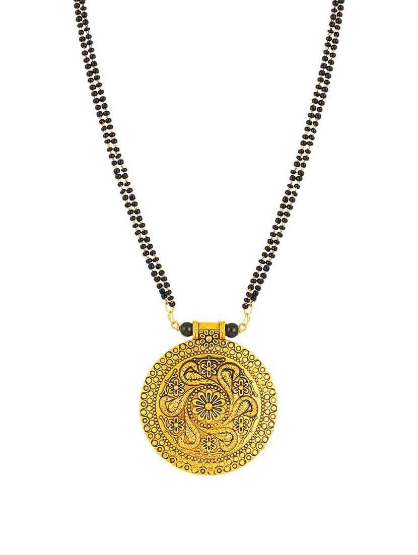gold brass mangalsutra - 16966281 - Zoom Image - 1