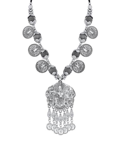 grey brass long necklace - 16966296 - Standard Image - 1