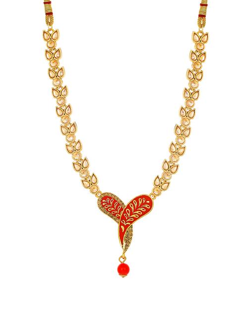 red brass long necklace - 16966298 - Standard Image - 1