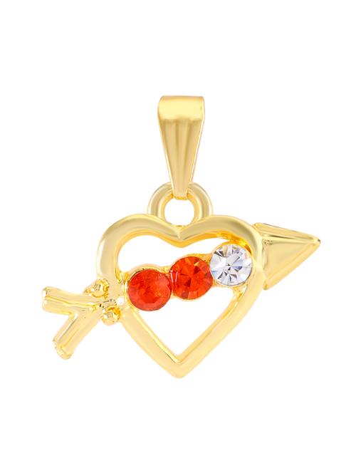 red gold tone brass pendant - 16966361 - Standard Image - 1