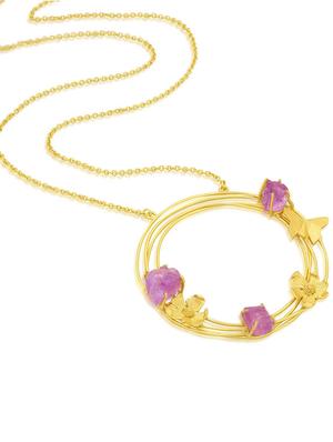 gold brass pendant - 16966468 - Standard Image - 4