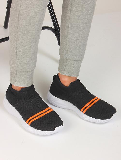 black slip on sport shoes - 16966504 - Standard Image - 1