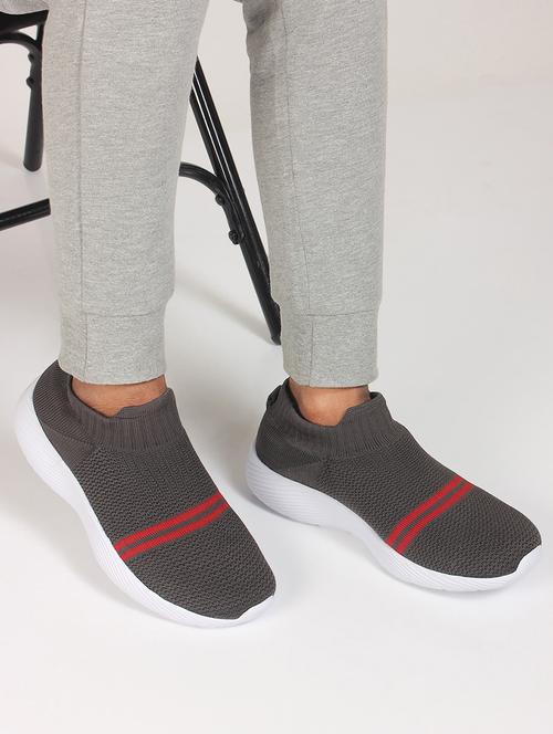 grey slip on sport shoes - 16966506 - Standard Image - 1