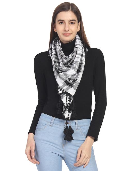 black viscose scarf - 16966559 - Standard Image - 1