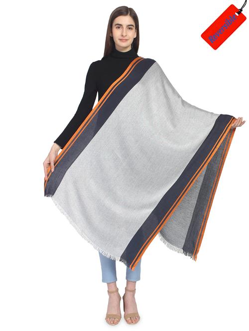 grey viscose stole - 16966569 - Standard Image - 1