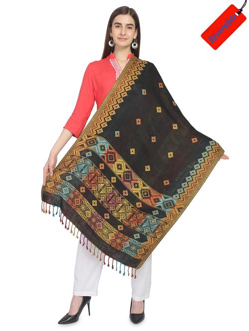 black viscose stole - 16966574 - Standard Image - 1