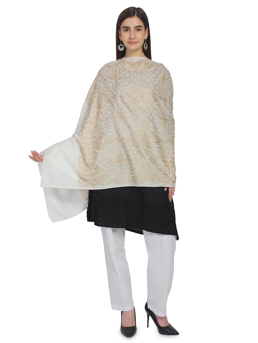 white wool stole - 16966578 - Zoom Image - 2
