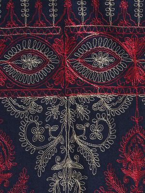 navy blue wool stole - 16966581 - Standard Image - 4