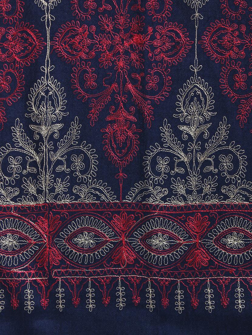 navy blue wool stole - 16966581 - Zoom Image - 5