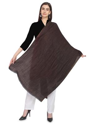 brown wool stole - 16966586 - Standard Image - 3