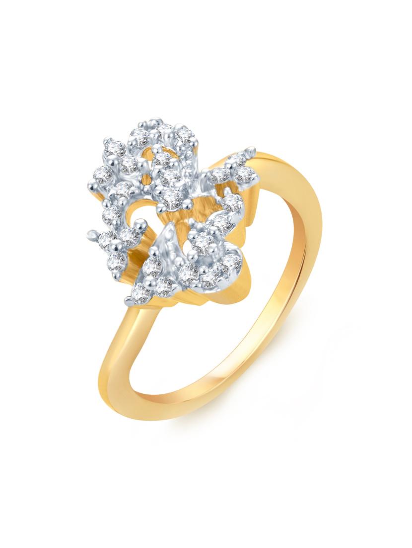 gold brass hand ring - 16966606 - Zoom Image - 1