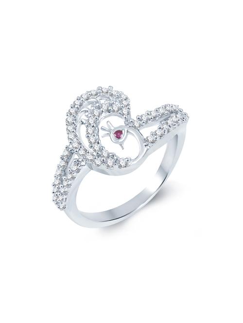 silver brass hand ring - 16966608 - Standard Image - 1