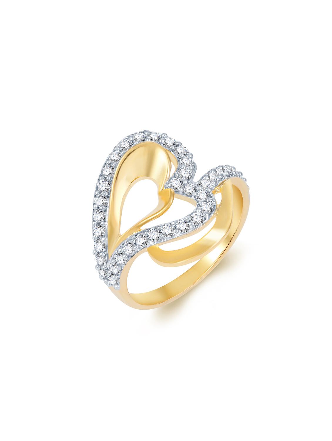 gold brass hand ring - 16966624 - Zoom Image - 1