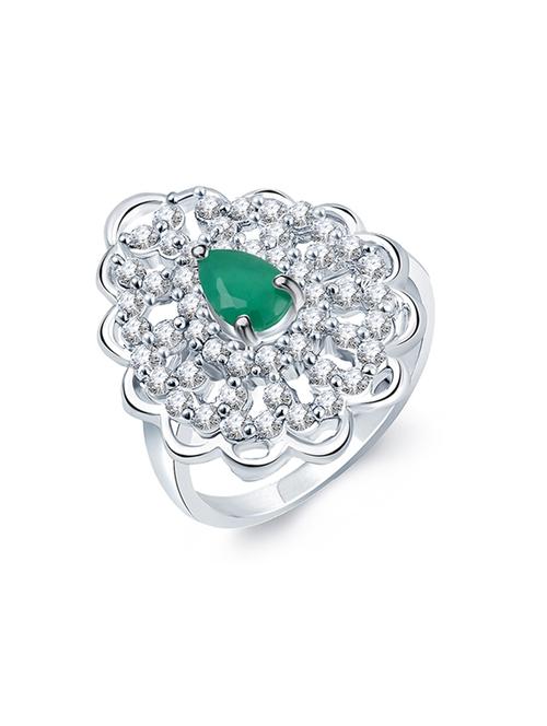 white brass hand ring - 16966627 - Standard Image - 1