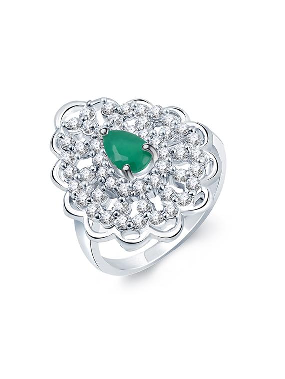 white brass hand ring - 16966627 - Zoom Image - 1