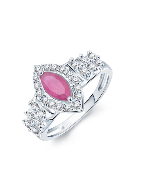 pink silver tone brass hand ring - 16966628 - Standard Image - 1