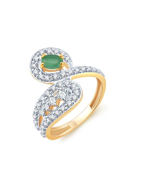 gold brass hand ring - 16966630 - Standard Image - 1