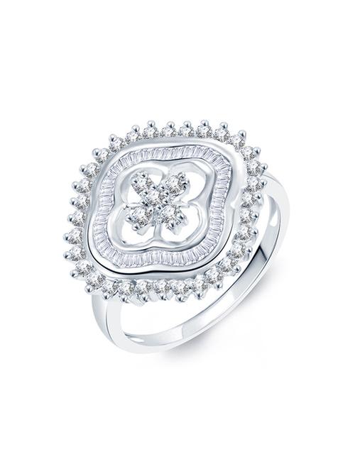 silver brass hand ring - 16966633 - Standard Image - 1