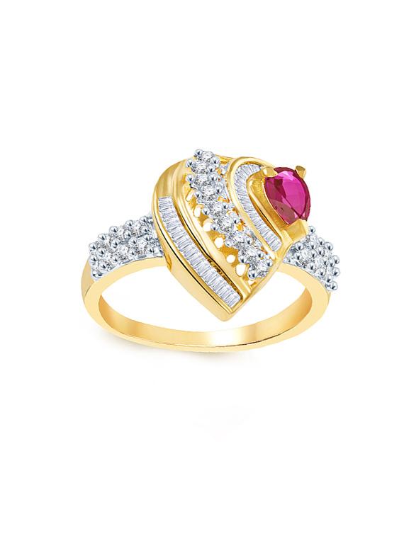 gold brass hand ring - 16966634 - Zoom Image - 1