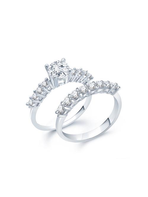 white brass hand ring - 16966663 - Standard Image - 1