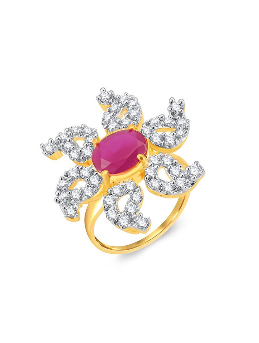 gold brass hand ring - 16966686 - Zoom Image - 1