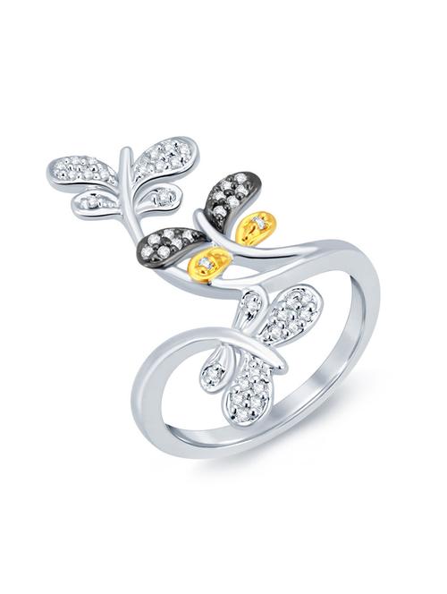 silver brass hand ring - 16966694 - Standard Image - 1