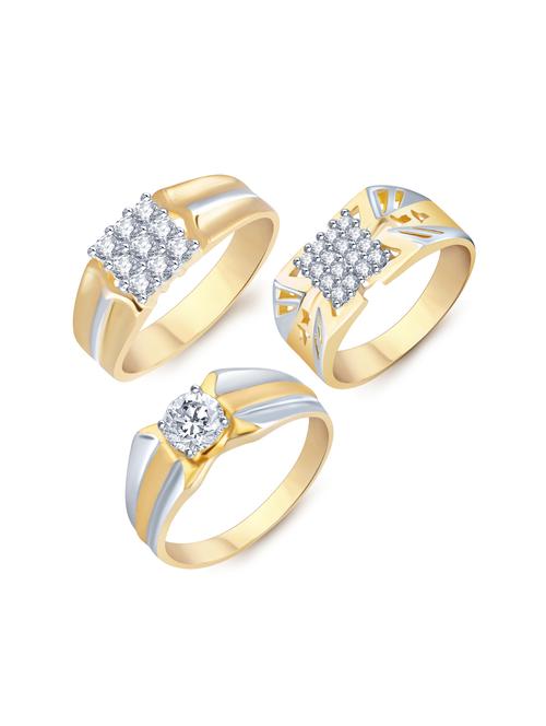 gold brass hand ring combo - 16966704 - Standard Image - 1