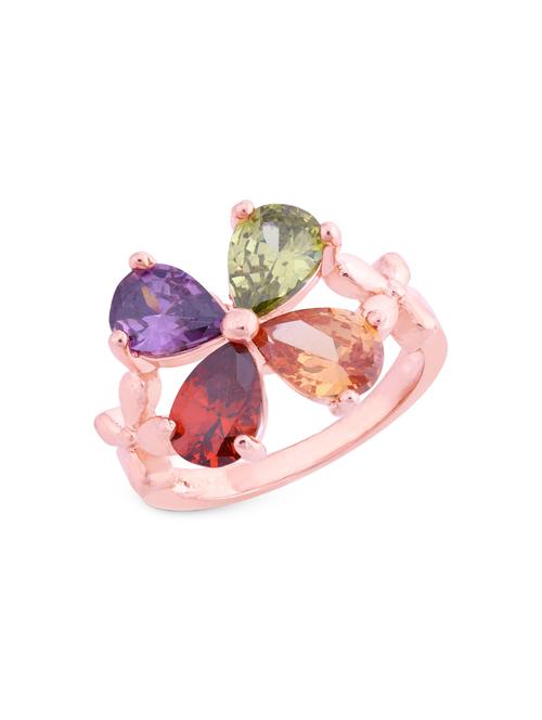 multi color pink brass hand ring - 16966733 - Standard Image - 1