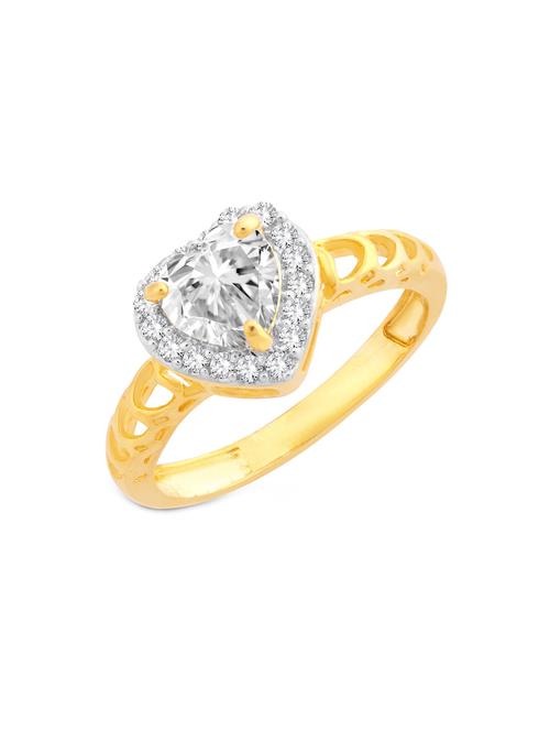 gold brass hand ring - 16966737 - Standard Image - 1