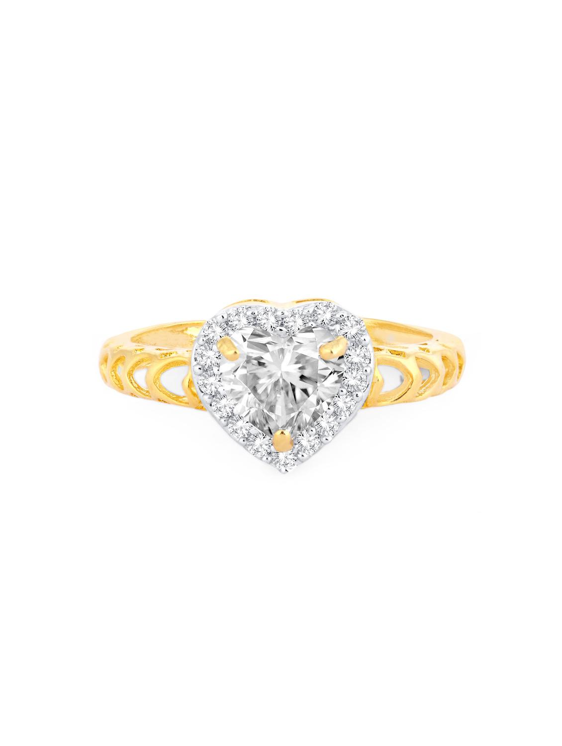 gold brass hand ring - 16966737 - Zoom Image - 2