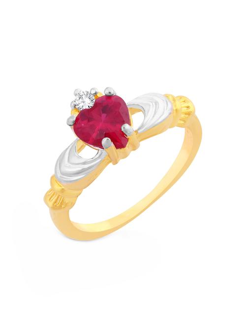 gold brass hand ring - 16966742 - Standard Image - 1