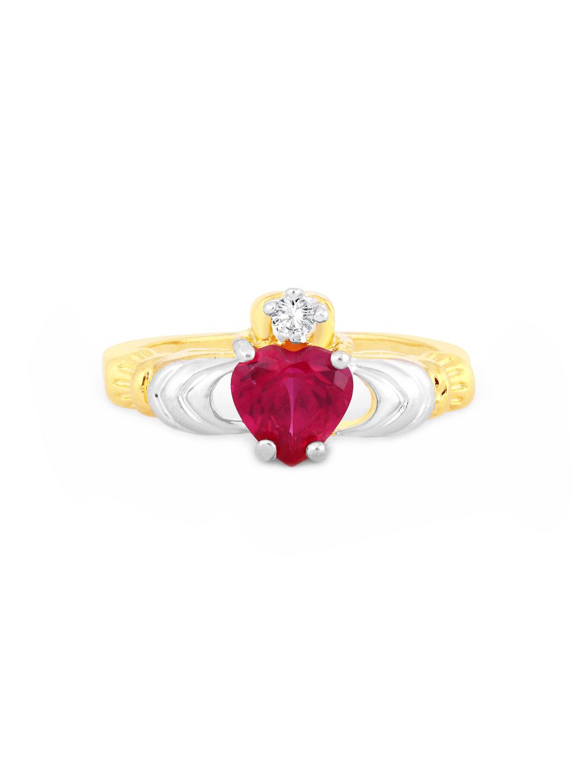 gold brass hand ring - 16966742 - Zoom Image - 2