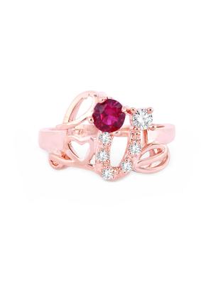 pink brass hand ring - 16966744 - Standard Image - 2