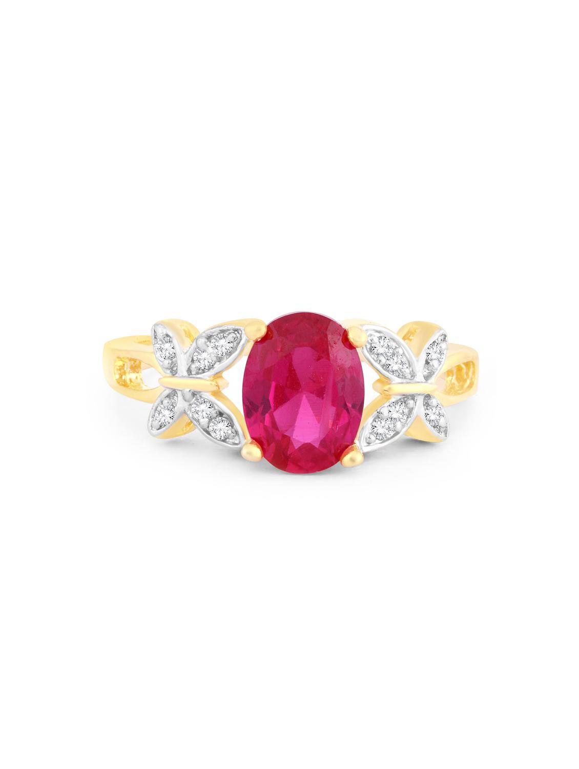 gold brass hand ring - 16966763 - Zoom Image - 2