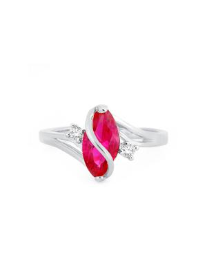 pink silver tone brass hand ring - 16966766 - Standard Image - 2