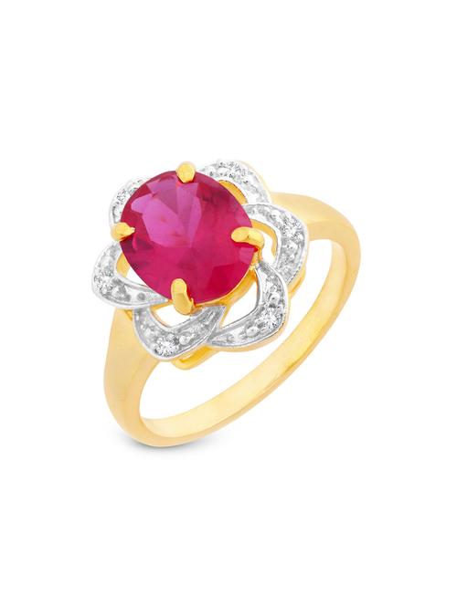 pink gold tone brass hand ring - 16966770 - Standard Image - 1