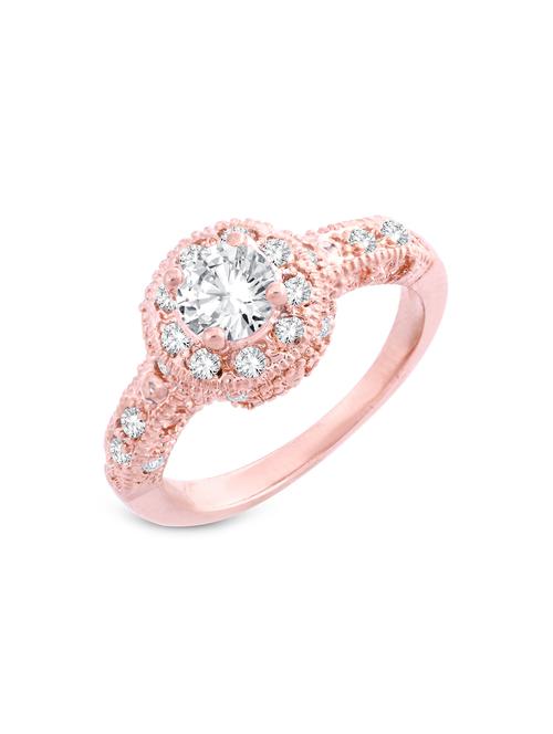 pink brass hand ring - 16966772 - Standard Image - 1
