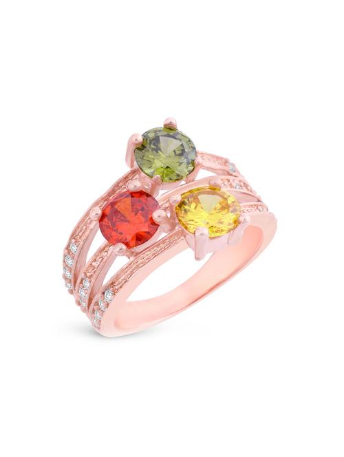 pink brass hand ring - 16966783 - Standard Image - 1