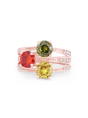 pink brass hand ring - 16966783 - Standard Image - 2