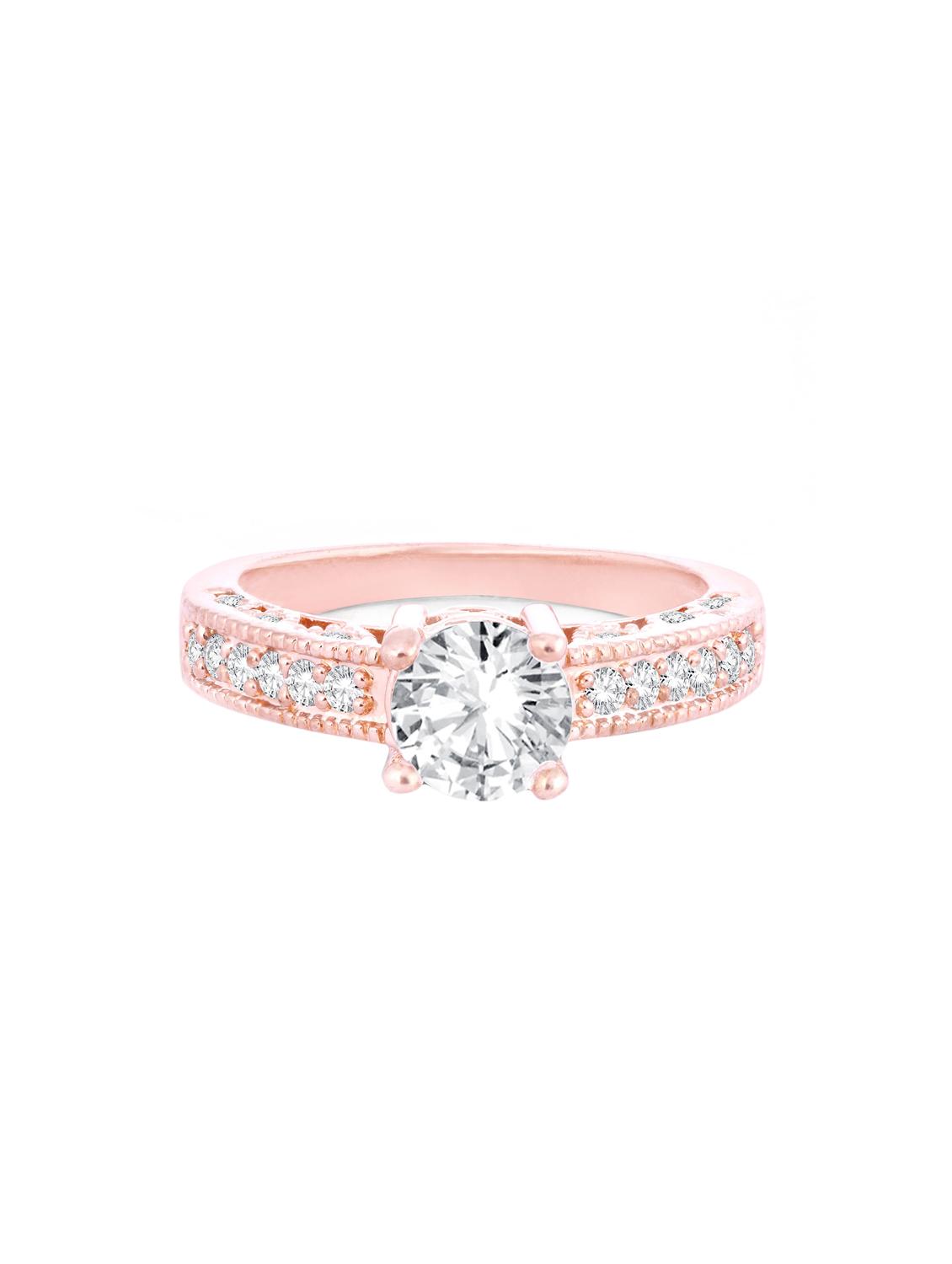 pink brass hand ring - 16966786 - Zoom Image - 2