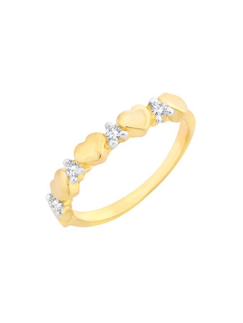 gold brass hand ring - 16966789 - Standard Image - 1